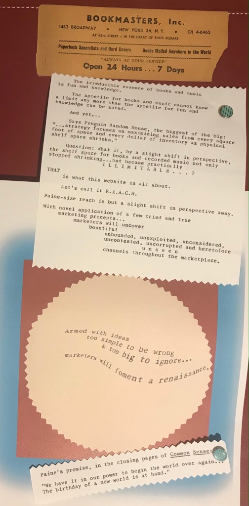 Paine's Promise: We have it in our power to change the world...